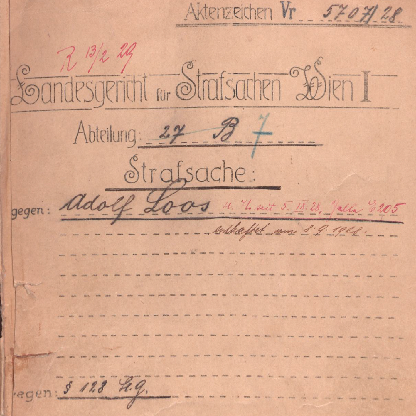 Loos und seine Verbrechen